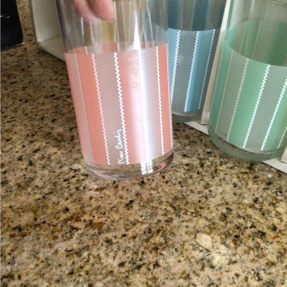 Vintage Pierre Cardin Tumbler Set of 5 Multicolor Made in Japan With Box - Picture 3 of 4